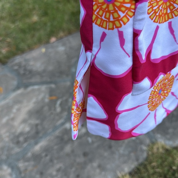 💐LESLEY EVERS; Beautiful & Colorful Floral 3/4 Sleeve Stretchy Dress. Size Sm! - Picture 5 of 15